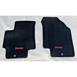 Kia New Genuine OEM 2006-2011 Kia Rio5 Rio Pride Logo Black Carpet Floor Mats Set