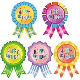 Candy Color Happy Birthday Badge Stickers for Kids 200PCS Birthday Badge Labels Birthday Decoration Classroom School Family Party Supply