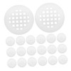TEHAUX 20pcs Round Air Vent Covers for Closet and Cabinet
