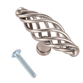 East West Consolidated 899SN-1 Satin Nickel Bird Cage Cabinet Knob 3" 76mm ( Pack of 1)