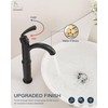 HOIGY Tall Bathroom Faucet Single Hole, Brass Vessel Sink Faucet