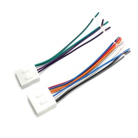 70-7901 Car Stereo Radio Wiring Harness Wire Power Adapter Plug for 1990-2002 Mazda 626 MX5 MX6 RX7 Miata Millinia MPV Tribute Protege Install Aftermarket Radio Speaker Wires Receiver Connector