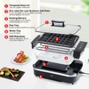 X&E Smokeless Indoor Grill, 1500W Non-Stick Removable Grill Rack &