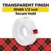Scotch Transparent Tape, 1/2 in x 1296 in, 2 Rolls