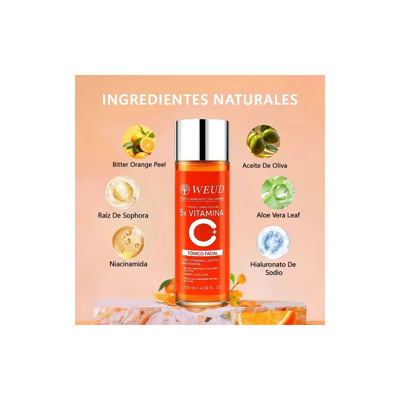 Facial Weud Iluminador Reafirma Y Arrugas:tónico, Pdrn Sérum