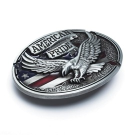 fomissky-sisa American Flag Belt Buckle Men Western Cowboy, Novelty American Pride Eagle Belt Buckle Jeans Accessoris