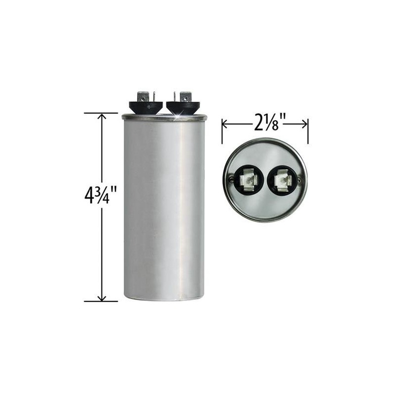 97F9645 45 uf MFD 440 Volt VAC - Replacement Round