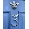 Silver Brass bee House Number with Bee design | 5