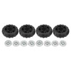 4Pcs Luggage Swivel Wheels Low Noise Sturdy Lightweight Heat Insulation