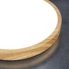 EDO, Pereti LED Ceiling Light Flat 18 W Wooden Ring