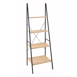 ClosetMaid 1312 4-Tier Wood Ladder Shelf Bookcase, Natural