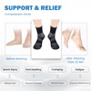 IRAMY Crew Compression Socks for Women Men with Ankle Arch