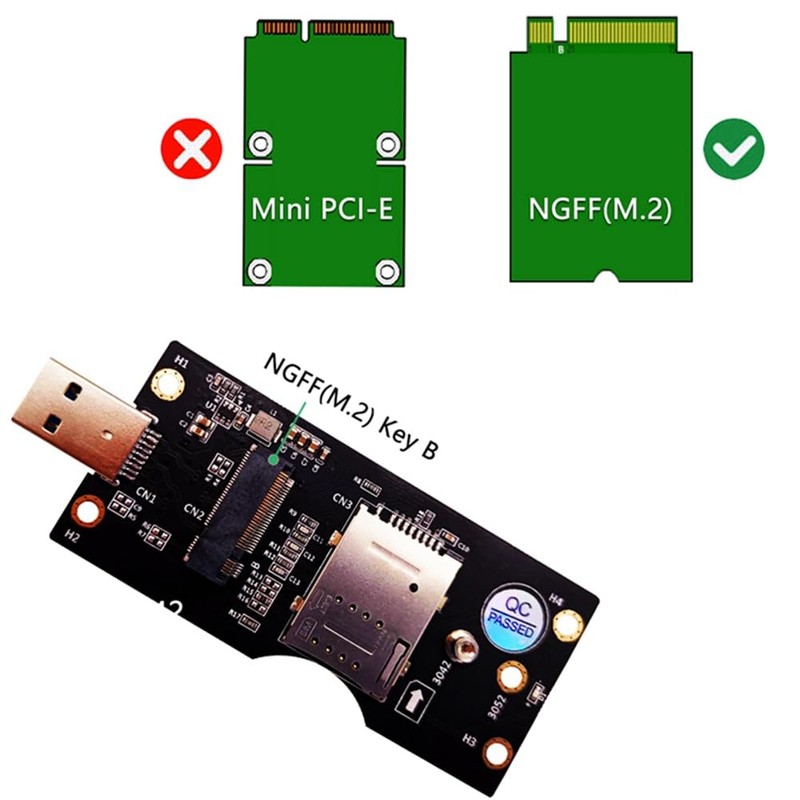 Byttlerom 1Set NGFF Module to SIM with USB 3.0 3G/4G/5G