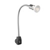 ledscom.de LESCH Socket Lamp Reading Lamp Gooseneck Switch Chrome /