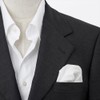 Ojier CHA-003-W Pocket Square Chief Hardman's Irish Linen 100% Linen