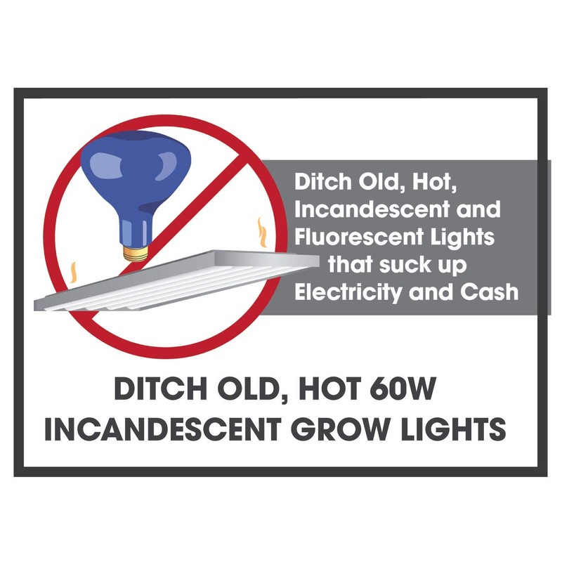 Miracle LED Un-Edison Energy Miser Full Spectrum Grow Light Bulb