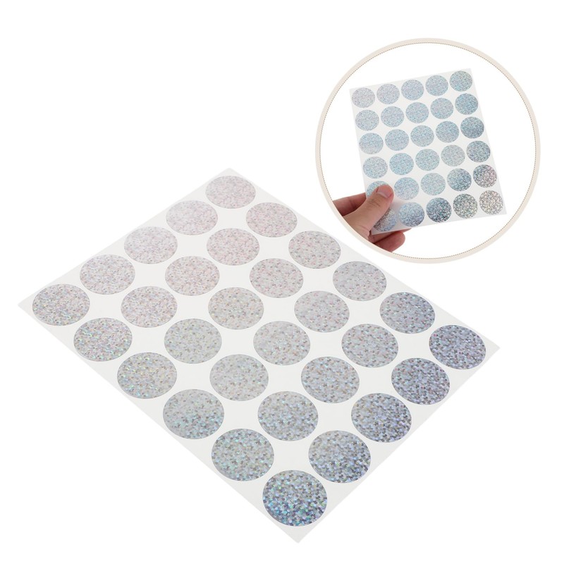 OSALADI 10 Sheets Scratch Off Stickers for DIY Crafts Party