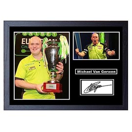 Stunning Quality Michael Van Gerwyn Signed/Autographed (A4 Framed 34cm x 24cm)