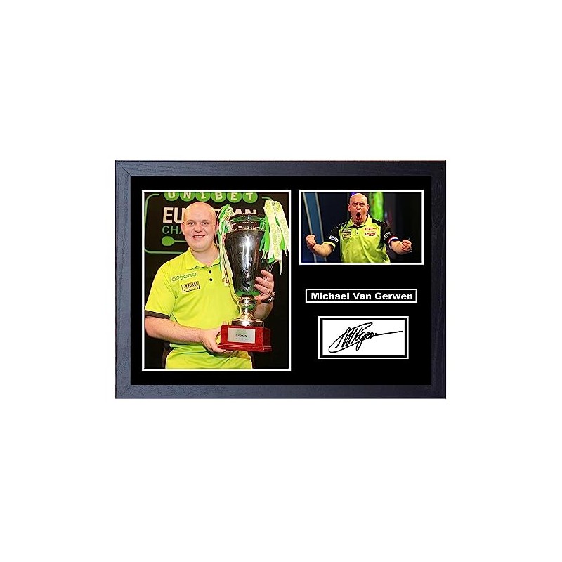 Stunning Quality Michael Van Gerwyn Signed/Autographed (A4 Framed 34cm x
