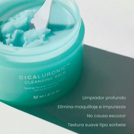 MIZON Bálsamo Desmaquillante Cicaluronic 80 ml - Limpiador Facial para skincare Coreano - Cleansing Balm con Centella Asiática y Ácido Hialurónico para Piel Sensible