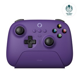 8Bitdo Ultimate 2.4G Wireless Controller, Hall Effect Joystick Update, Gaming Controller with Charging Dock for PC, Android, Steam Deck & Apple, Purple