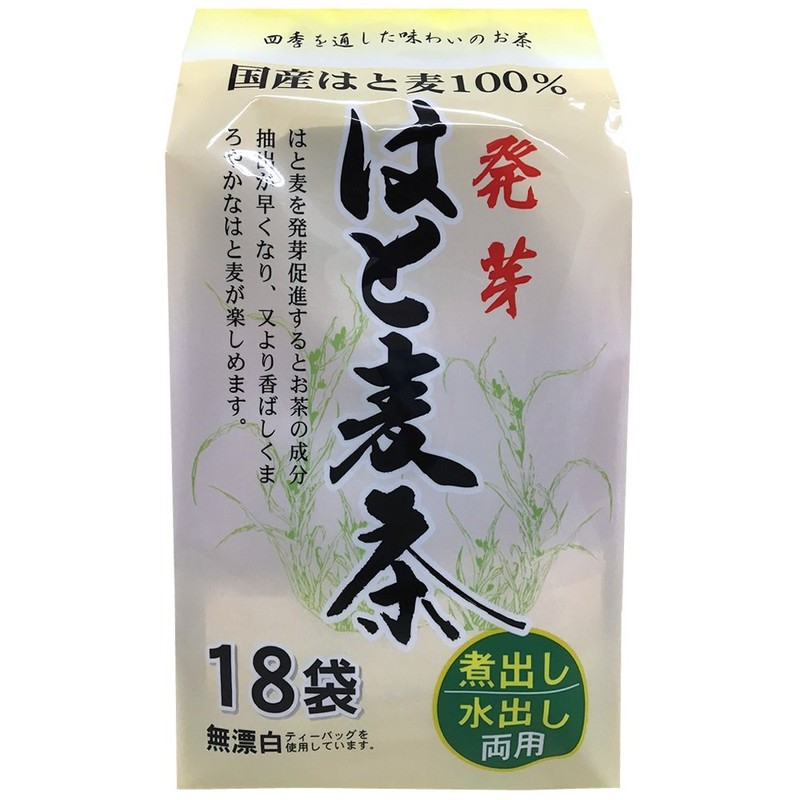 Zenyakuno Germination Hato Barley Tea Bag 18P x 2 Packs