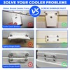 Cooler Hinge and Latch and Screws Kit, High Strength Cooler