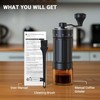 Portable Manual Coffee Grinder with CNC Stainless Steel Conical Burr