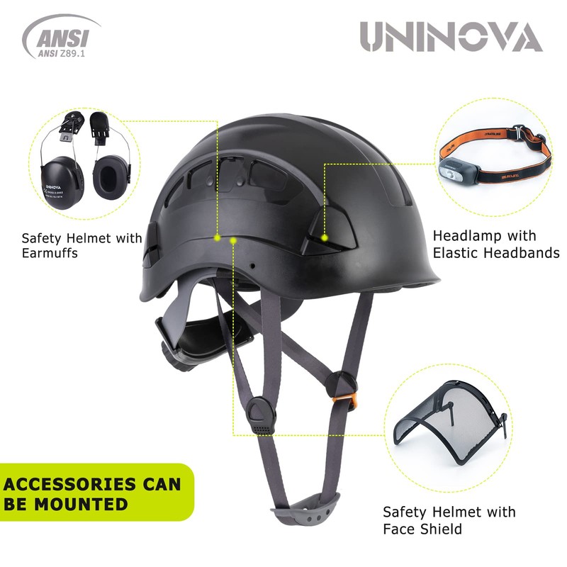 UNINOVA Safety Hard Hat - ANSI Z89.1 Approved Helmet Adjustable