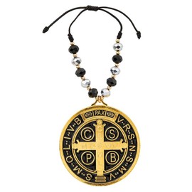 Saint Benedict Door Hanger, for Knobs, Walls, and Bed Posts, Housewarming Gifts, 7.25 Inches