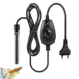 FEDOUR 15W/25W/35W Mini Aquarium Heater Submersible Small Aquarium Heater for 1-30L Aquarium, Fish Bowls, Nano Aquarium, Betta Aquarium Heating Rod with External Temperature Controller