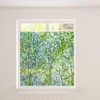 Qianly Privacy Window Film Static Cling Leaf Rainbow Sticker Decorative
