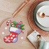 ijbnhd Christmas Diamond Painting Coasters Kits, 8 Pieces Gingerbread Snowman