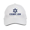 Makoroni - Cosmic Jew Jewish Hat Adjustable Cap, DesO35 White