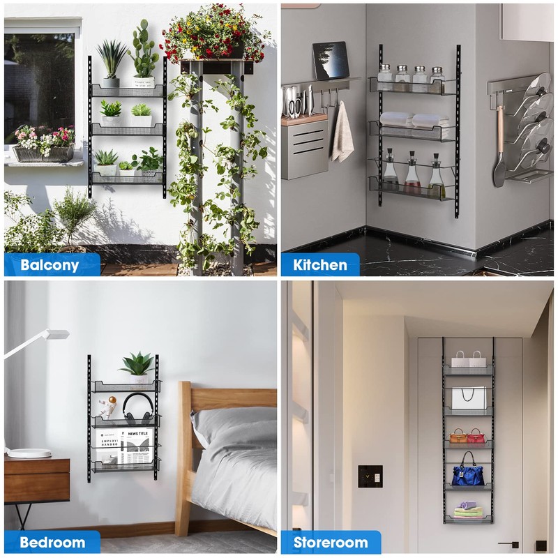 VyGrow Over the Door Pantry Organizer, 8-Tier Over the Door