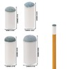 60pcs Slip-On Pool Cue Tips Replacement Kit, 4 Sizes Billiard