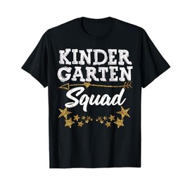 Kindergarten Squad Gold Star Fun Kids Back To School Tee T-Shirt