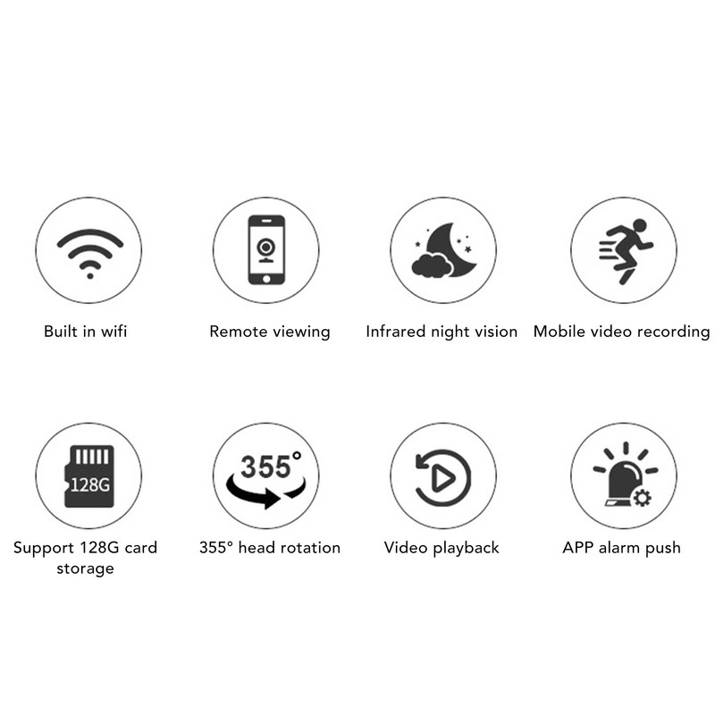 Security Home Camera 1080P HD WiFi Night Vision 2 Way
