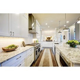 25 Ft Extra Long Beige Kitchen Hallway Runner Rug, Non-Slip Washable 26" X 25' Rubber Backed Carpet, Custom Size Floor Mat for Entryway Stairs Bedroom Bathroom