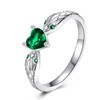 AXOMY Snake Ring 925 Sterling Silver Double Head Snake Ring