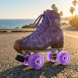 VICASKY Transparent Roller Skating Wheels 4 Pack Decorative Quad Skate Wheels 2.28In for Outdoor and Indoor Roller Skates Small Wheels with Bright Colors for Street Performance