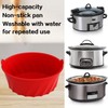 Slow Cooker Liners fit with Crock-Pot 6-8 QT,Foldable Reusable Silicone