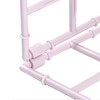Hanging Closet Organizer 3 Tier Pink Storage Shelf Minimalist Grid