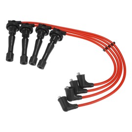 ACROPIX Car Spark Plug Coil Wires Ignition Coil Harness Cable 6.7mm Fit for Acura Integra 1996-2001 1.8L for Honda CR-V 1997-2001 No.32700PHK003 - Pack of 4