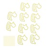 100Pcs Paper Clips Yellow Duck Shape Lightweight Portable Electroplating Process