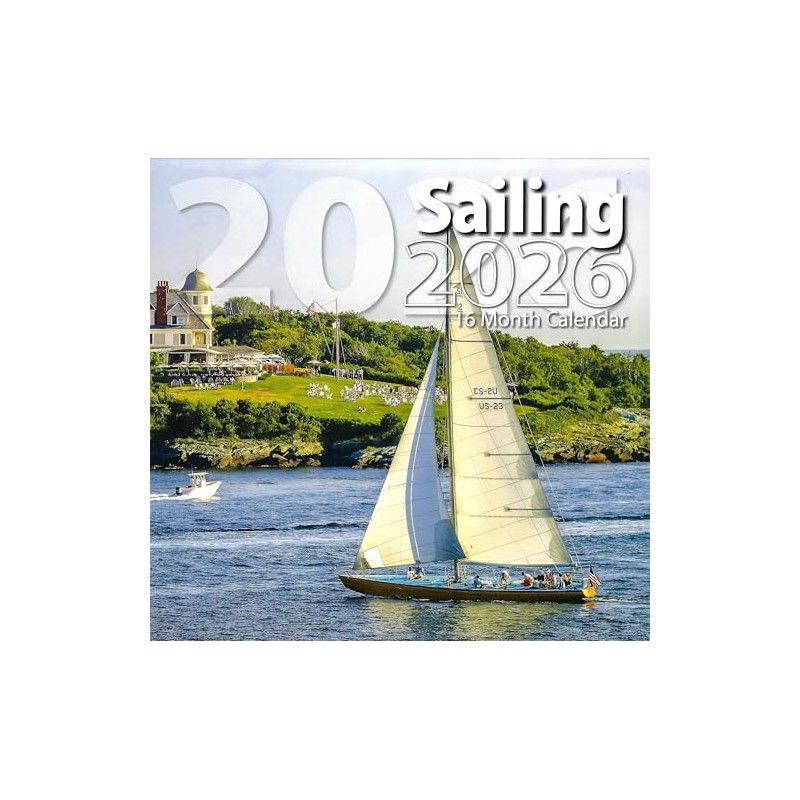 2026 Sailing Full Size Wall Calendar for Planning, Scheduling, and
