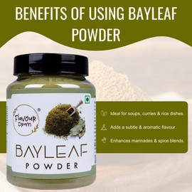 Flavour Drum Bayleaf Powder 200g (7oz) – Aromatic & Flavorful Powder for Cooking & Seasoning| Extracted from Natural & Bay Leaves from Bay Leaf Plant | Best for Cooking, Baking & More
