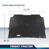 PIT66 Hood Insulation Pad 1/2" with Clips Compatible with Chevy