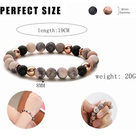 Anti Anxiety Bracelet, Anxiety Bracelet for Women, Anxiety Bracelet, easy to put Bead Bracelet Healing Bracelets for Women Suitable for Women Birthday Mothers Day Gifts for Add Charm and Elegance to Y