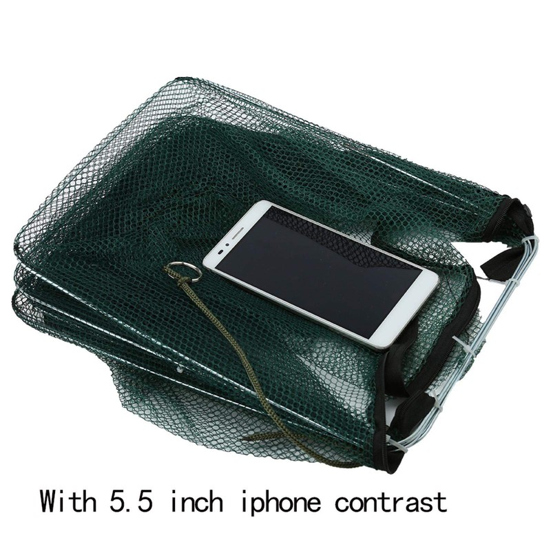 Portable Folded Fishing Net Fish Shrimp Minnow Crayfish Crab Baits